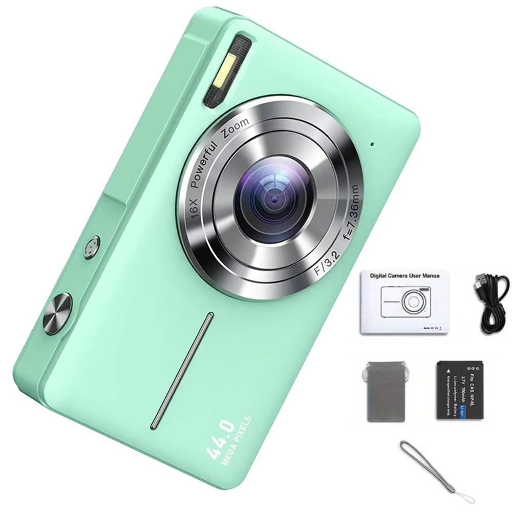 Rebolet | Hochauflösende Digitalkamera für Kinder - 1080P HD, 44MP mit 16-fachem Zoom