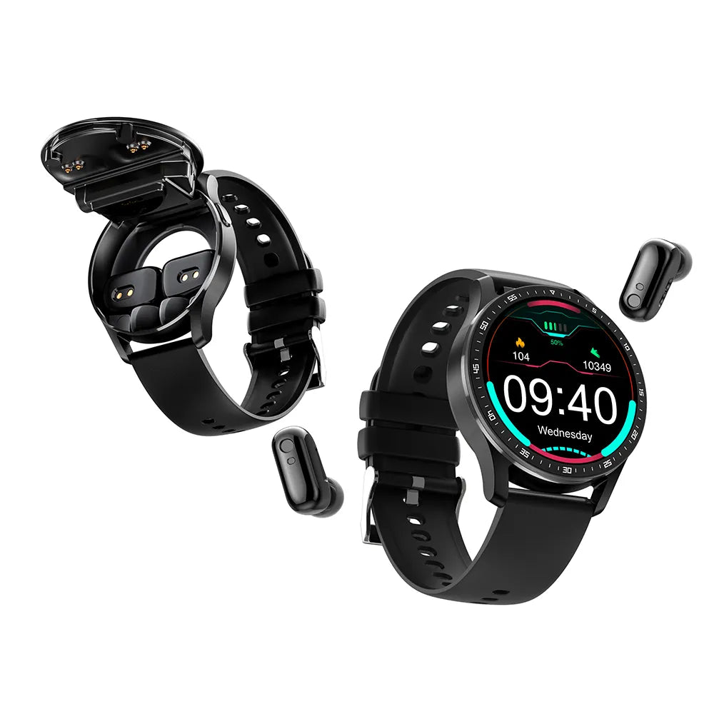 Rebolet | Zwei in Eins Smartwatch mit Bluetooth-Ohrhörern