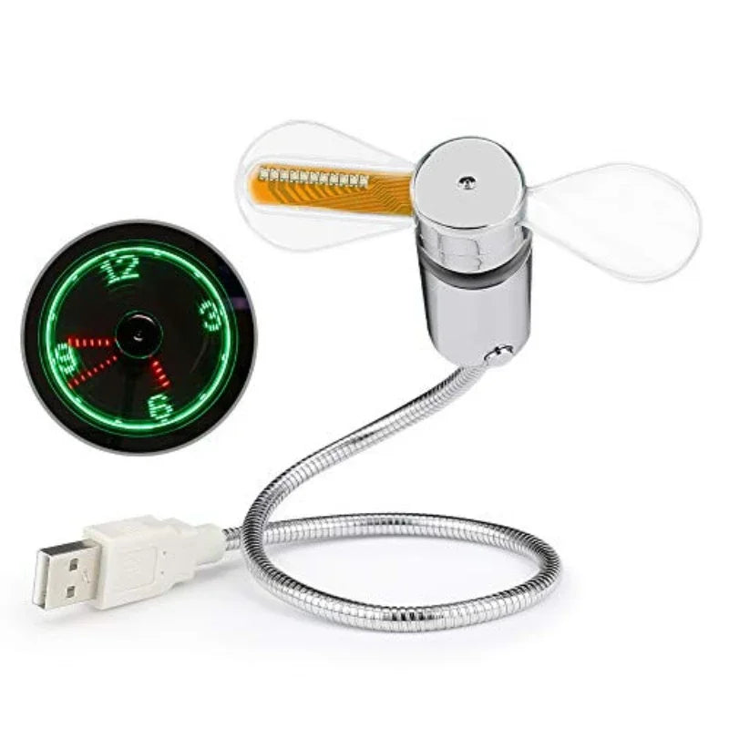 Rebolet | USB LED Fan Uhr