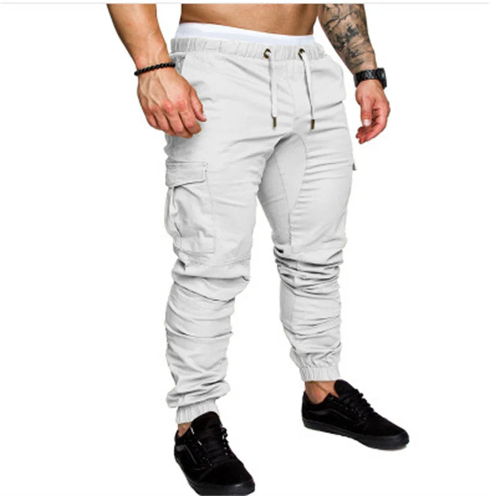 Herren Cargo-Hose leger – Mehrtaschen-Gewebehose