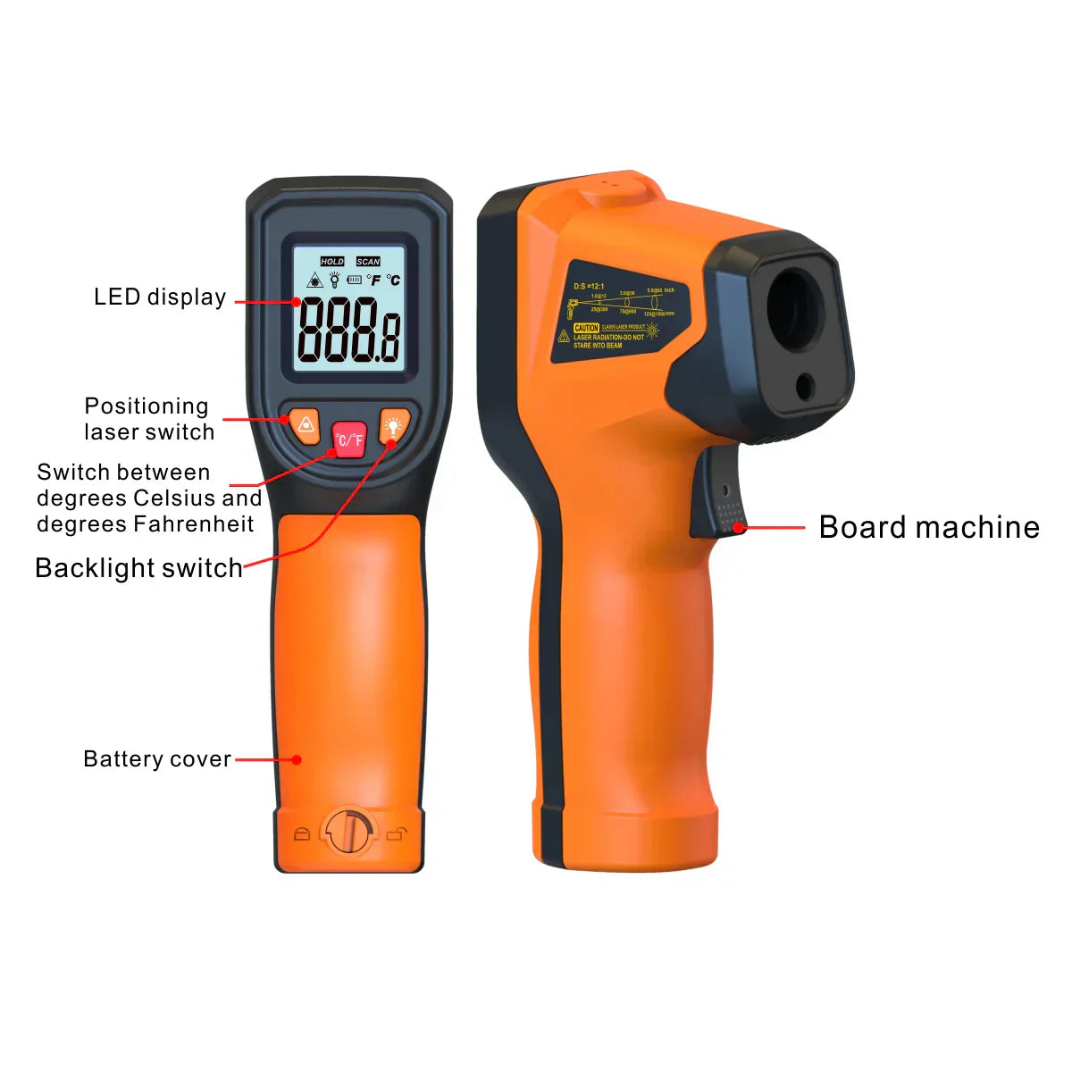 Rebolet | Laser-Infrarot-Thermometer