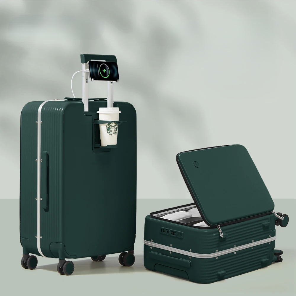 Rebolet | Aluminiumrahmen-Hartschalenkoffer mit USB-Port – Turin