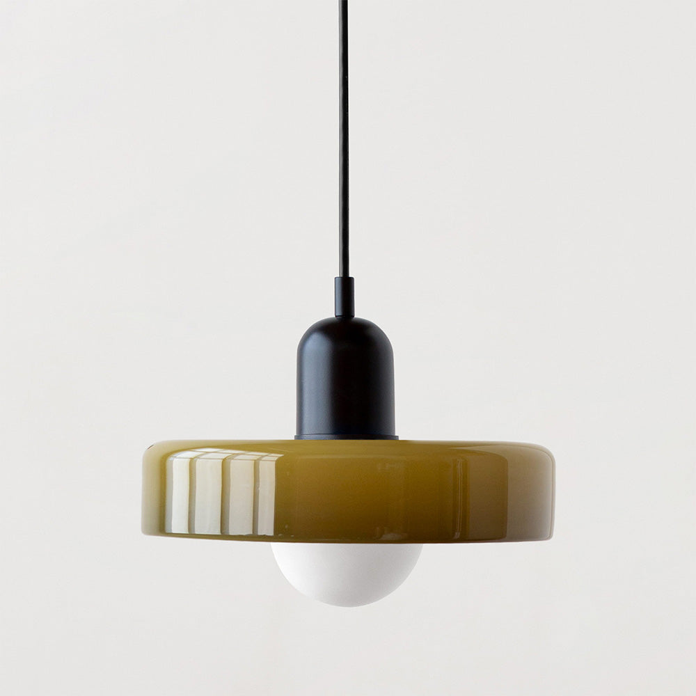 Rebolet | Bauhaus-Pendelleuchte aus farbigem Glas