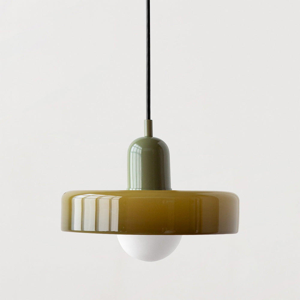 Rebolet | Bauhaus-Pendelleuchte aus farbigem Glas