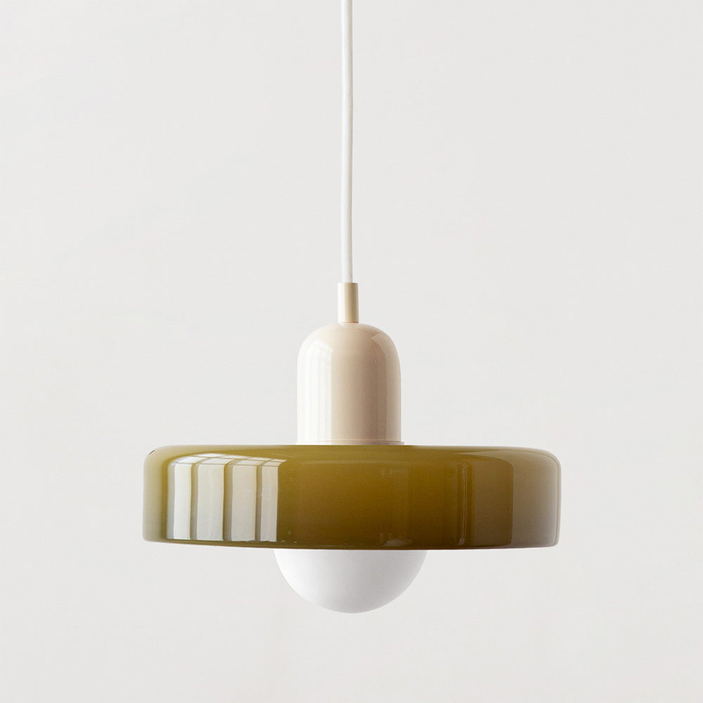 Rebolet | Bauhaus-Pendelleuchte aus farbigem Glas