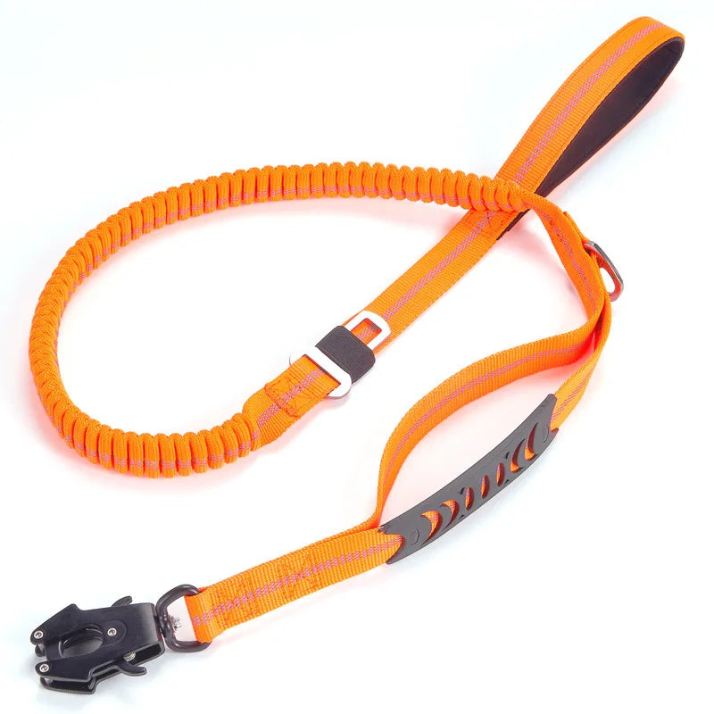 Robuste Tactical Bungee-Hundeleine mit 2 Griffen