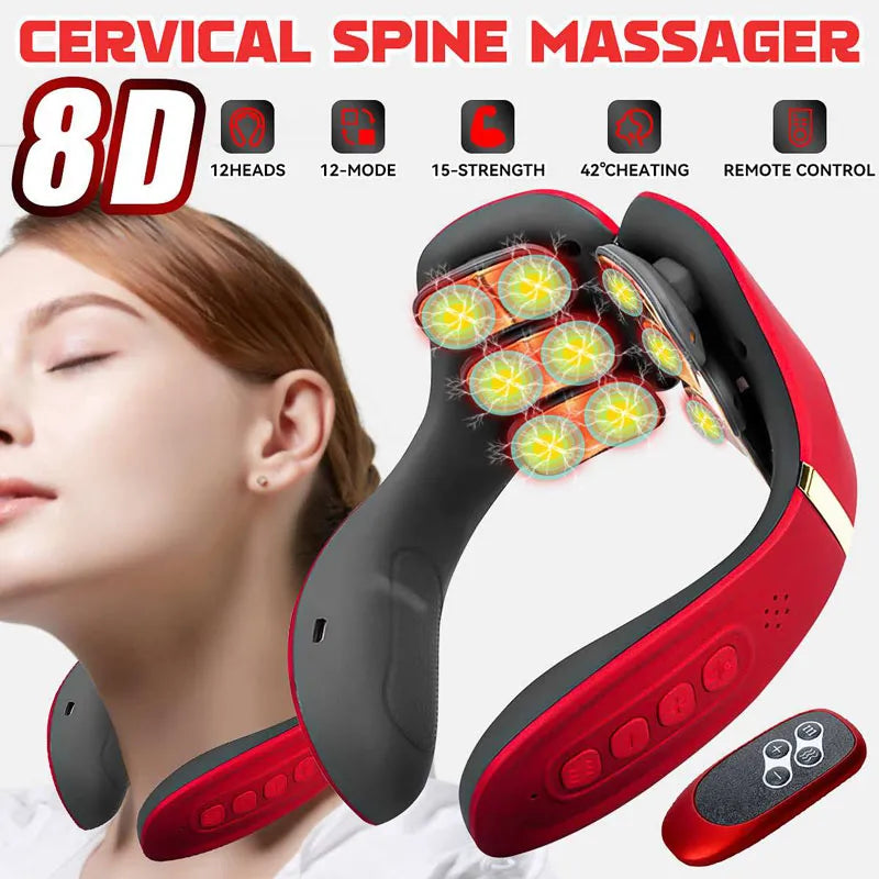 Rebolet | NeuroRelief – Elektrische Halsmassage mit Impuls- & Magnettherapie – Tragbar