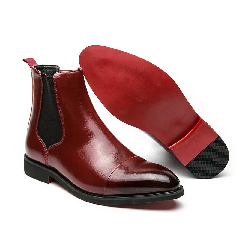 Rebolet | Hochwertige Leder Chelsea Stiefel für Herren