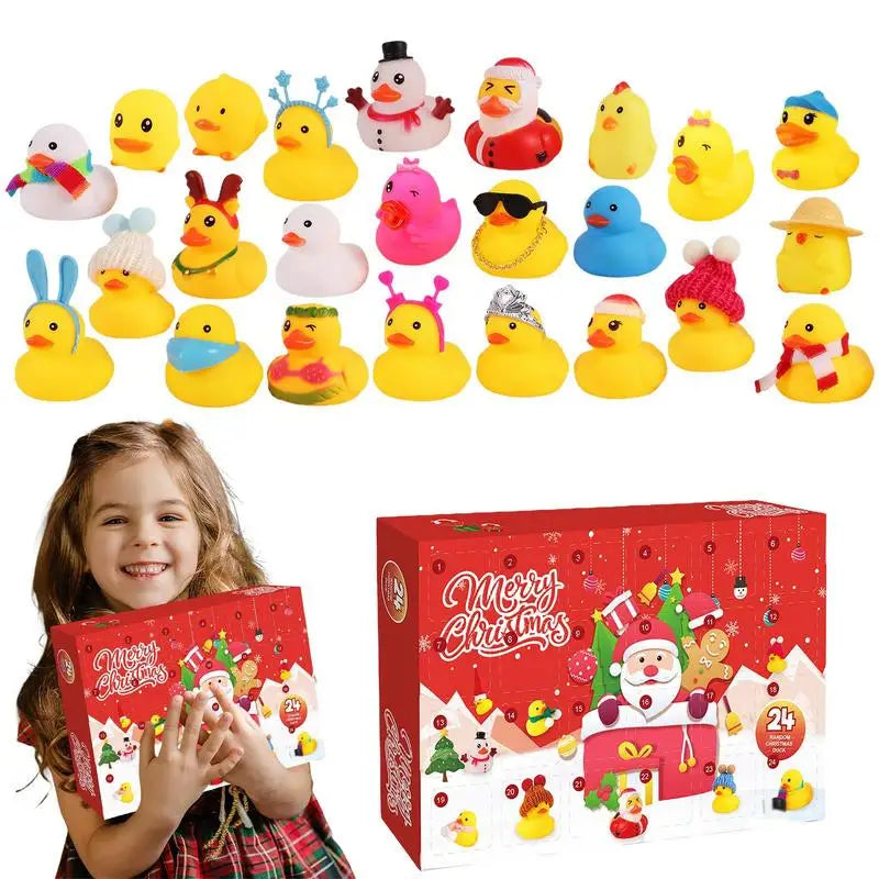Rebolet | QuackJoy – Gummi-Enten Adventskalender mit 24 Designs – Weihnachten 2025
