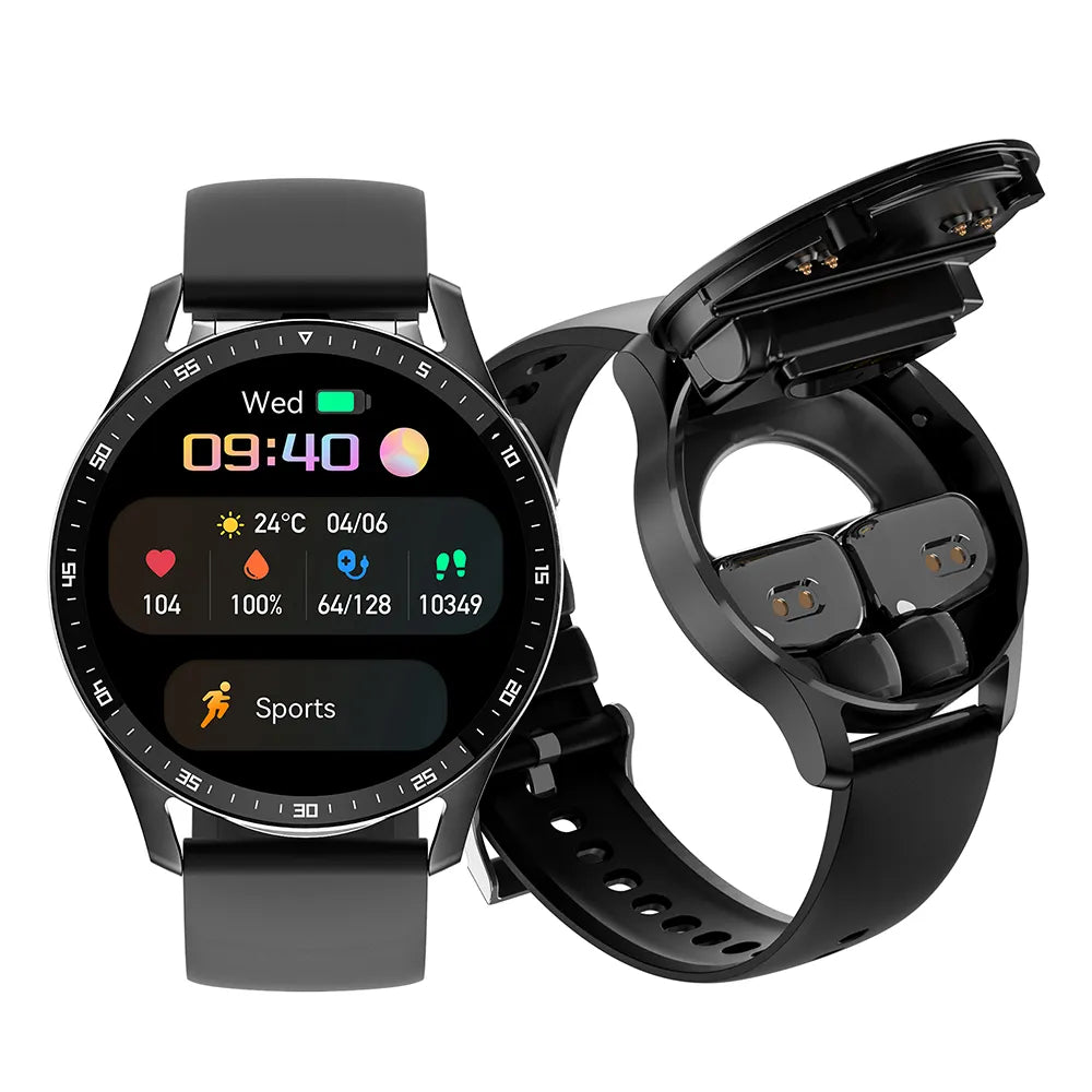 Rebolet | Zwei in Eins Smartwatch mit Bluetooth-Ohrhörern