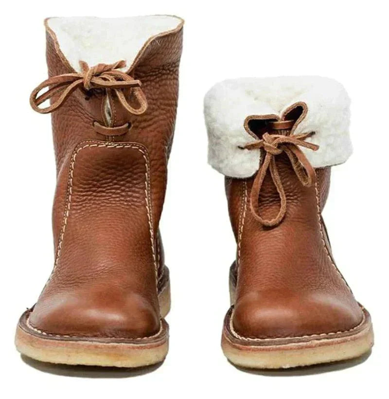 Rebolet | Lunera – Damen Winterstiefel wasserdicht mit Wollfutter und Fleece