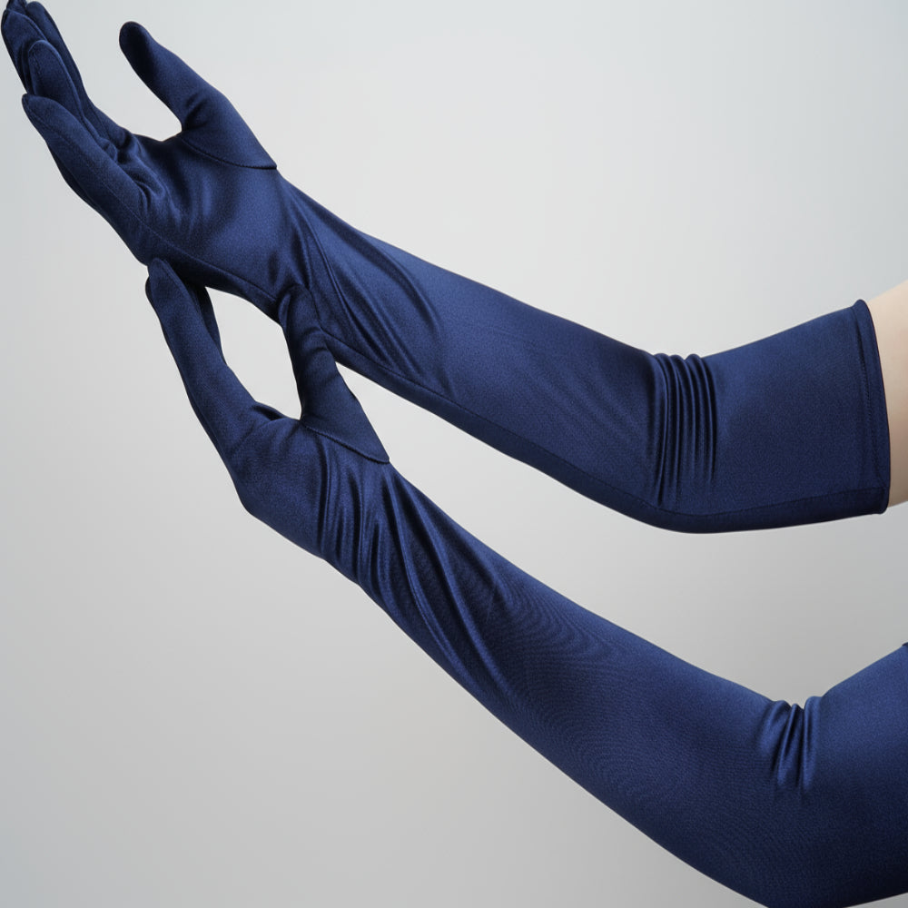 Elegante Satin-Opernhandschuhe – ellbogenlang