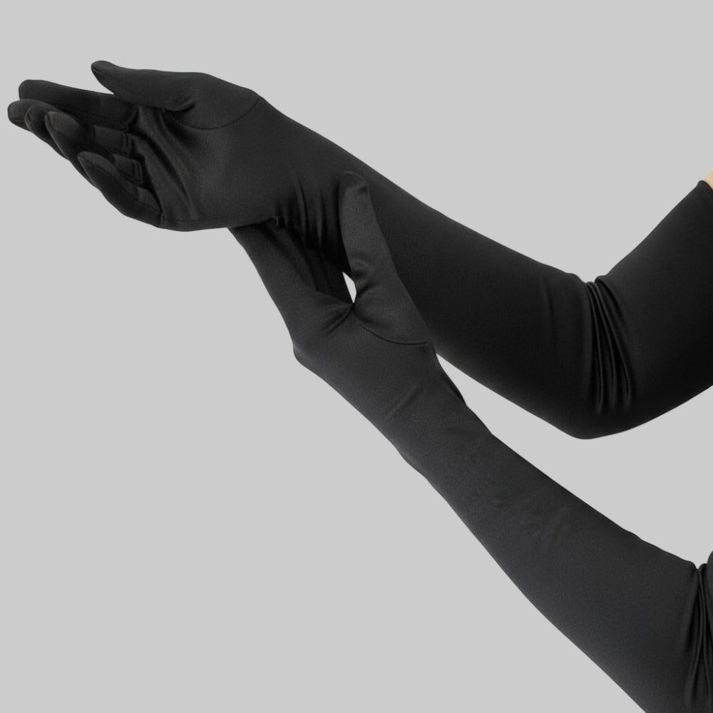 Elegante Satin-Opernhandschuhe – ellbogenlang