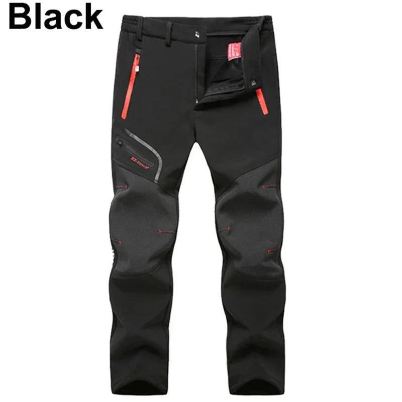 Herren Softshell Wanderhose wasserdicht, warm, winddicht, L–6XL Outdoor