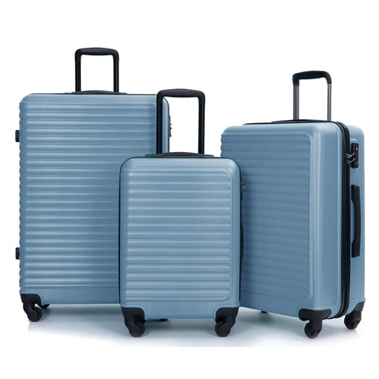 Rebolet | 3-Teiliges Blaues ABS-Hartschalenkofferset – Belgrado