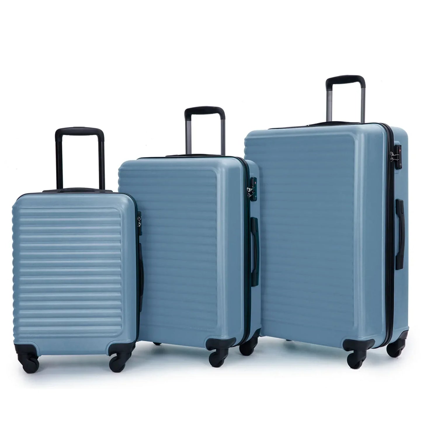 Rebolet | 3-Teiliges Blaues ABS-Hartschalenkofferset – Belgrado