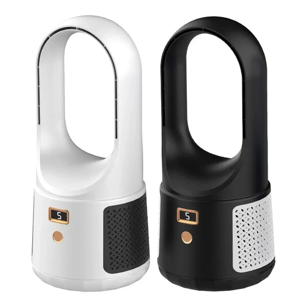 Rebolet | Bladeless Tischventilator – Kompakter, Kabelloser USB-Ventilator ohne Rotor für Schlafzimmer & Büro
