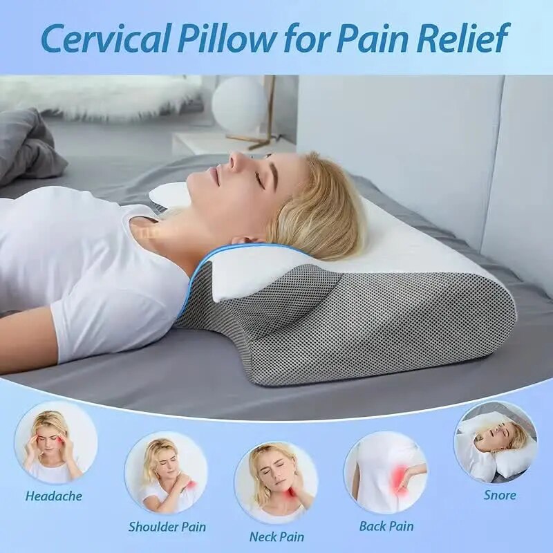 Rebolet | Zervikale orthopädische Memory-Schaum-Nackenstützkissen