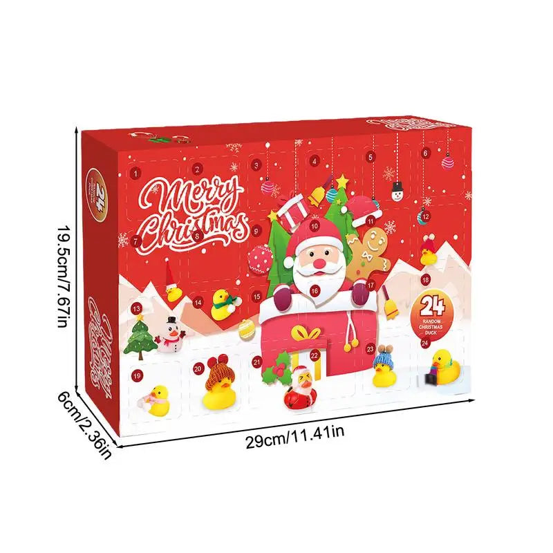 Rebolet | QuackJoy – Gummi-Enten Adventskalender mit 24 Designs – Weihnachten 2025