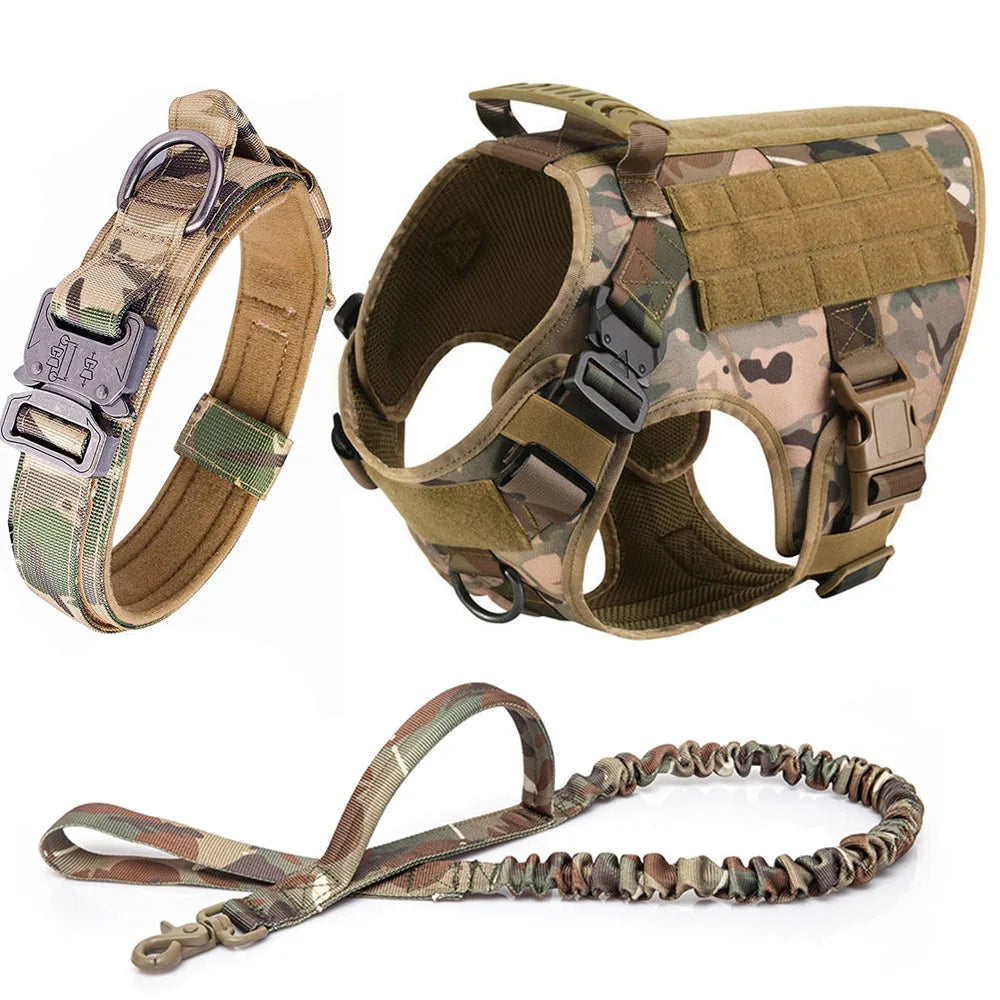 Robustes Tactical No-Pull Hundegeschirr-Set