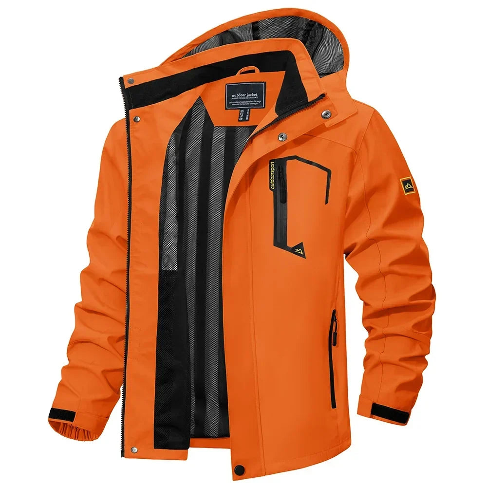 Herren leichte Frühjahr-Herbst-Jacke – wasserdichter Regenmantel