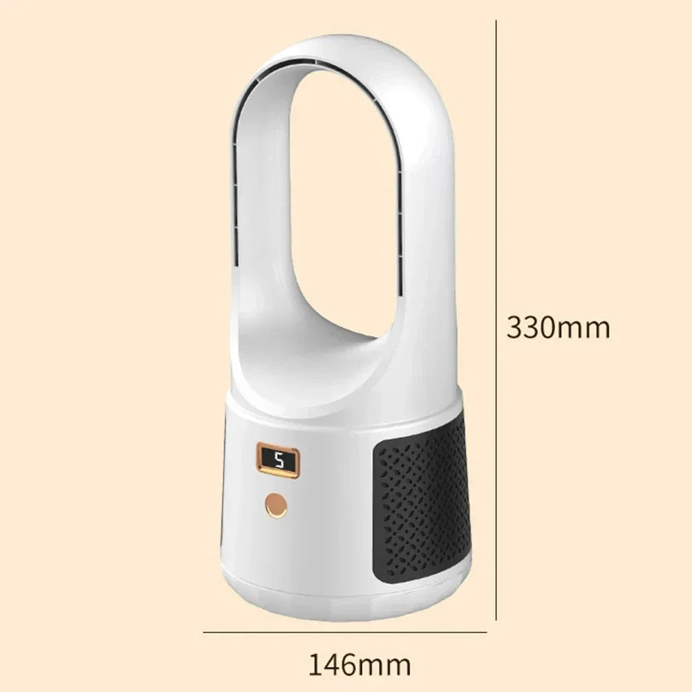 Rebolet | Bladeless Tischventilator – Kompakter, Kabelloser USB-Ventilator ohne Rotor für Schlafzimmer & Büro