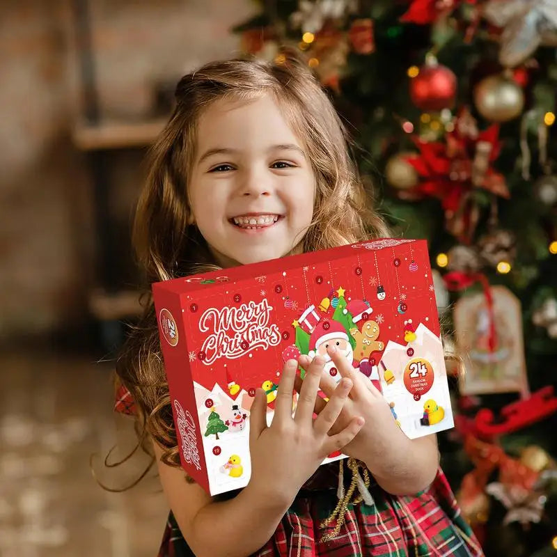 Rebolet | QuackJoy – Gummi-Enten Adventskalender mit 24 Designs – Weihnachten 2025
