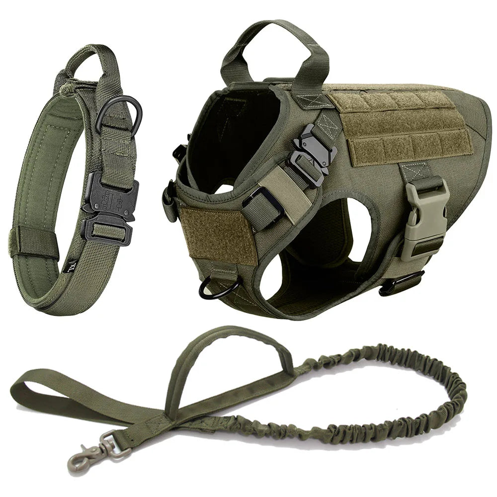Robustes Tactical No-Pull Hundegeschirr-Set