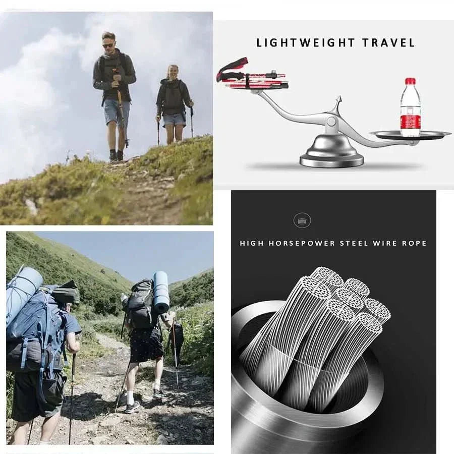 Rebolet | Faltbare Trekkingstöcke für Wandern & Outdoor-Abenteuer