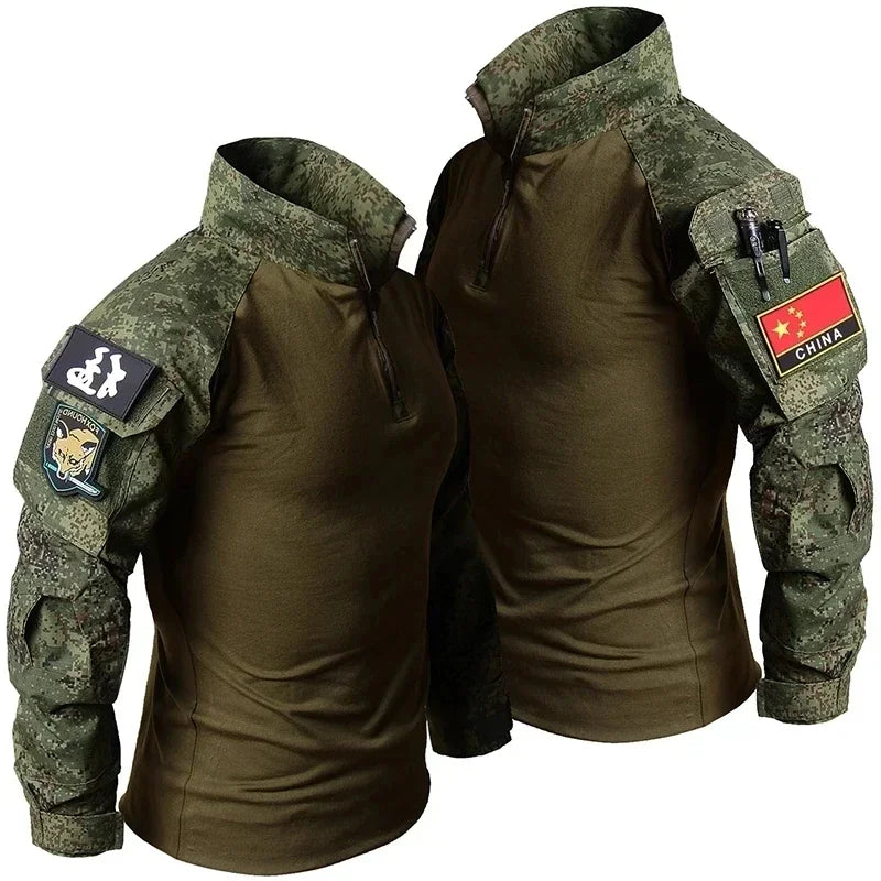 Herren Tactical-Uniform-Set mit Jacke, Shirt und Cargohose