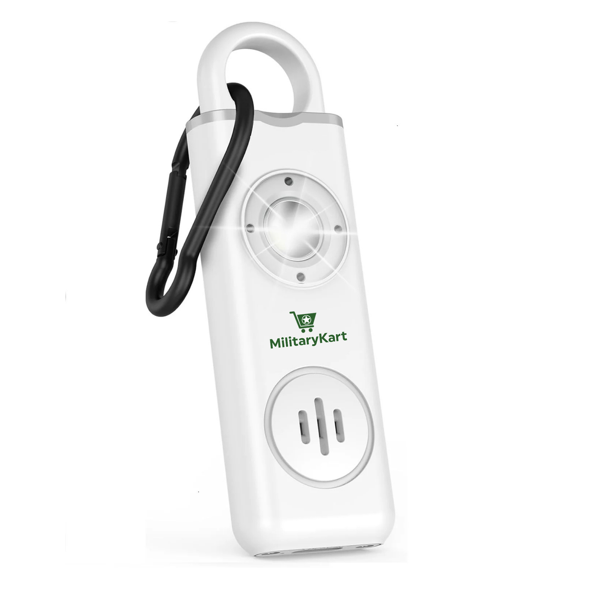 Selbstverteidigungs-Alarm-Schlüsselanhänger – 130dB wiederaufladbarer Personenalarm mit LED-Licht & Karabiner
