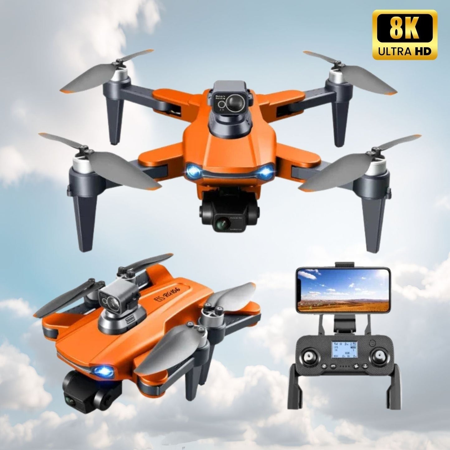 Rebolet | RG109 Pro Drohne – 8K Dualkamera, GPS & bürstenlose Motoren