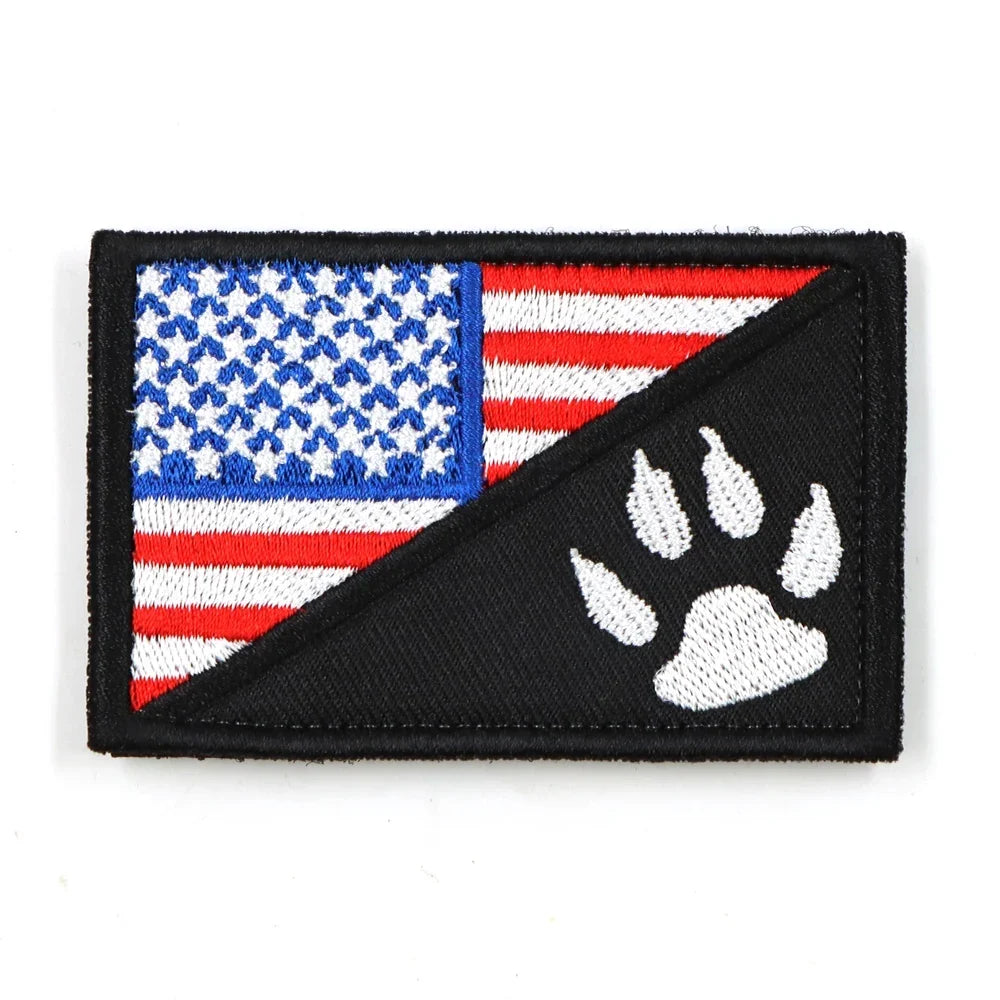 Hundegeschirr-Patches – Klett-Namensschilder für Diensthunde