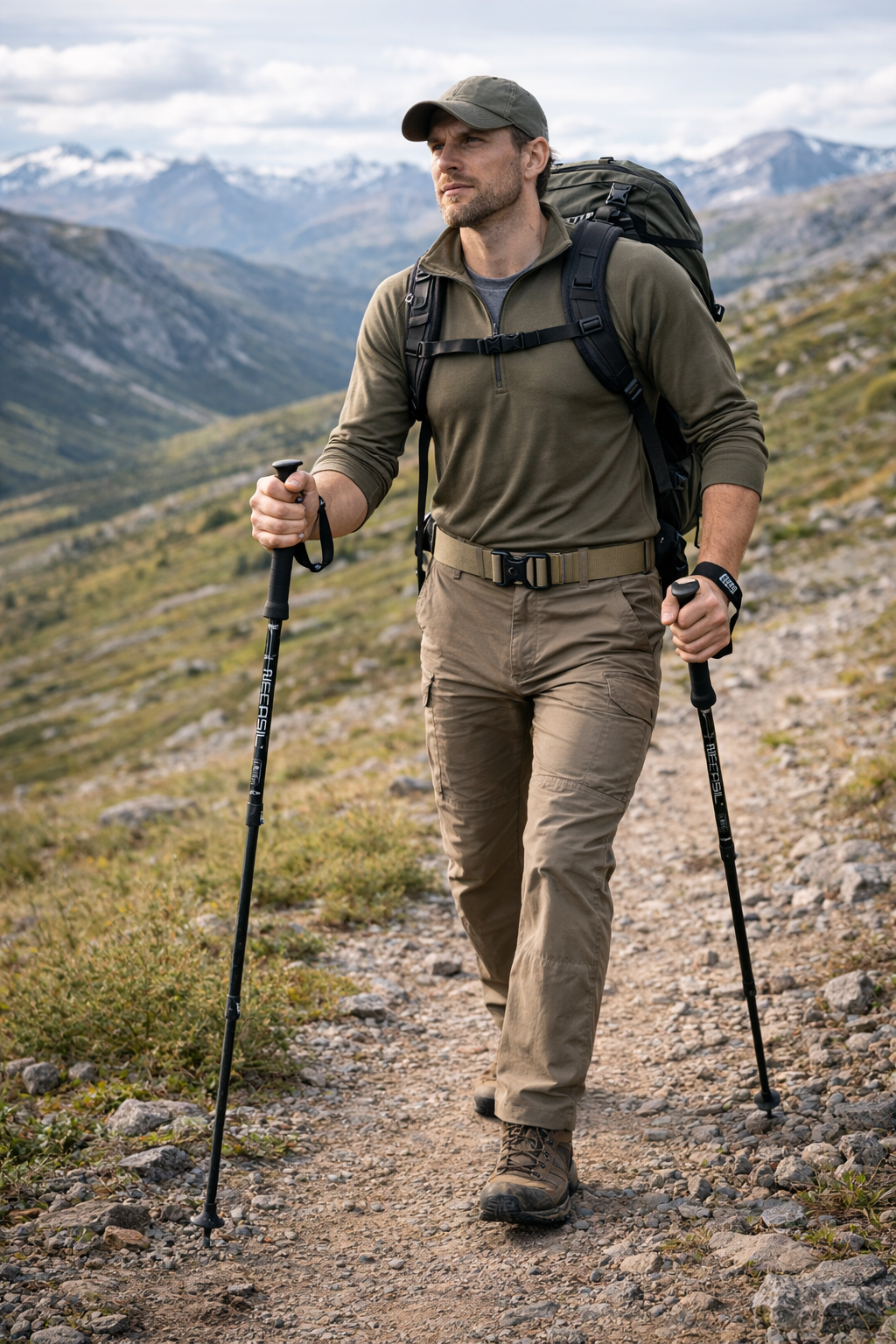 Leichte Trekkingstöcke – verstellbares Aluminium