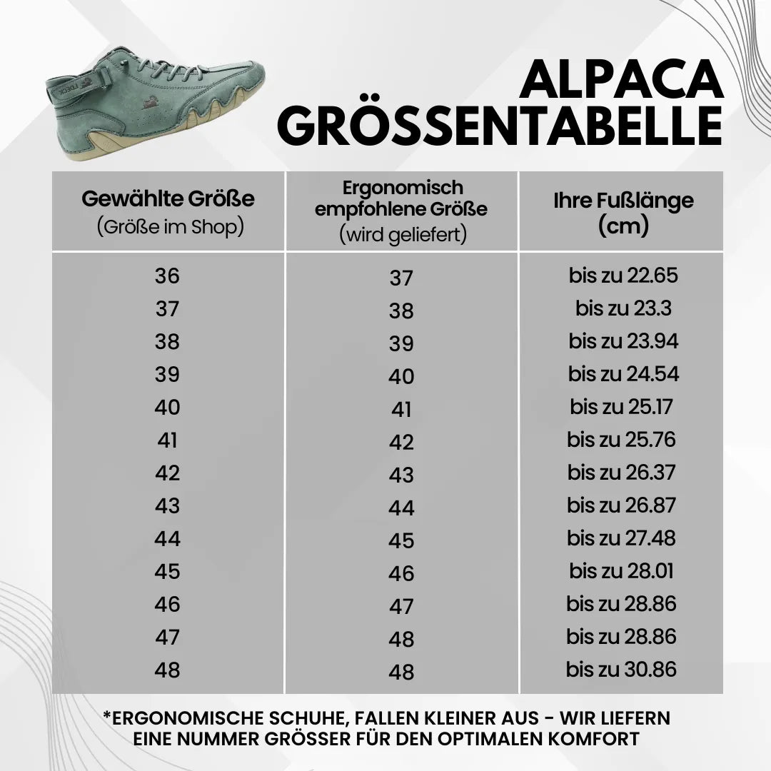 Rebolet | Alpaca - ergonomische, wasserdichte & schmerzlindernde Leder-Barfußschuhe