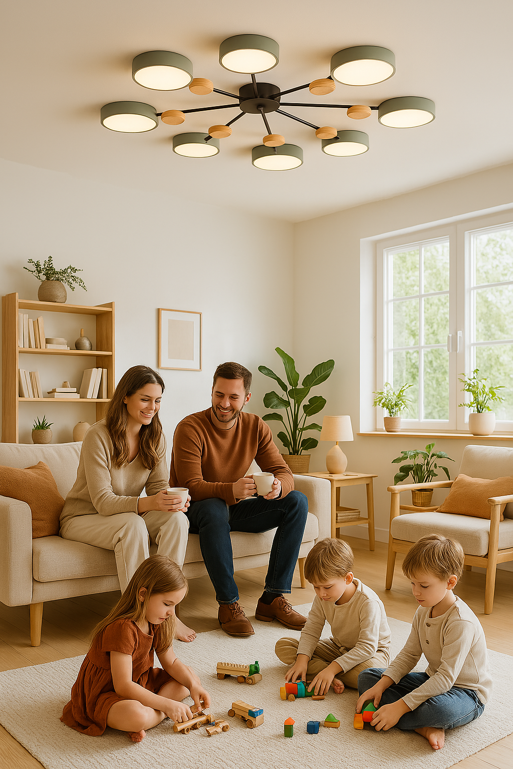 Rebolet| Skandinavische LED Deckenleuchte | Verzweigtes Modernes Lichtdesign