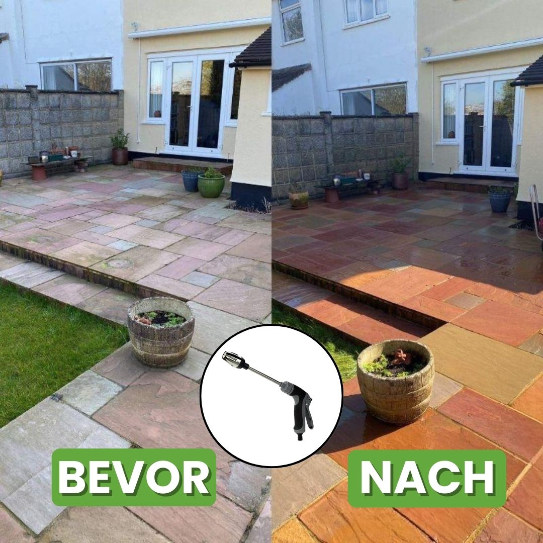 Rebolet | Turbowasher - Power-Hochdruckreiniger für jeden Gartenschlauch - Sonderaktion 1+1 Gratis