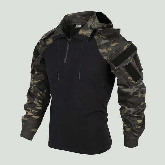 Tactical Camouflage-Hoodie – winddichte Outdoor-Schicht