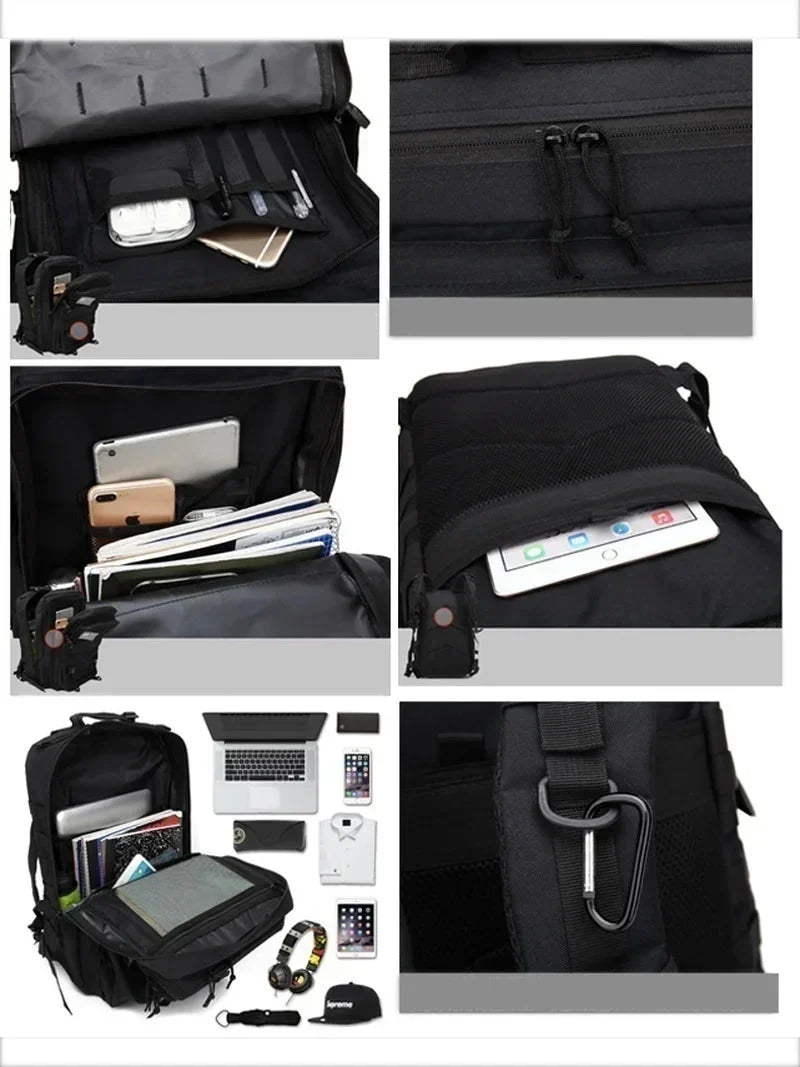 50L Tactical-Rucksack – wasserabweisend, MOLLE-System