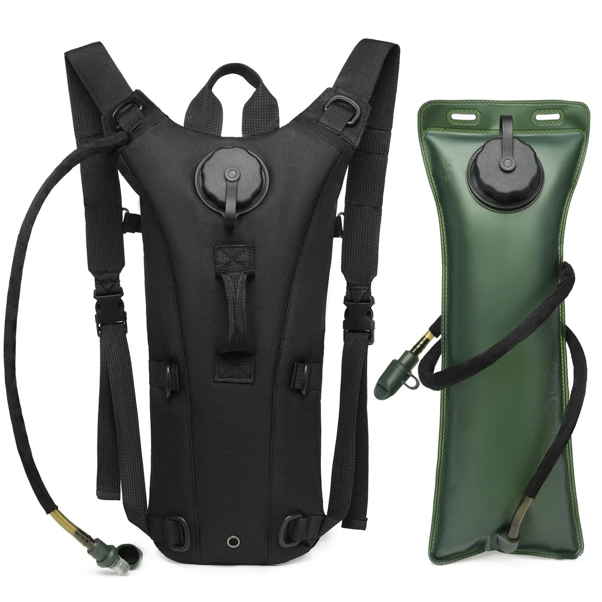 Tactical Trinkrucksack mit 3L-Trinkblase – für Wandern, Radfahren & mehr