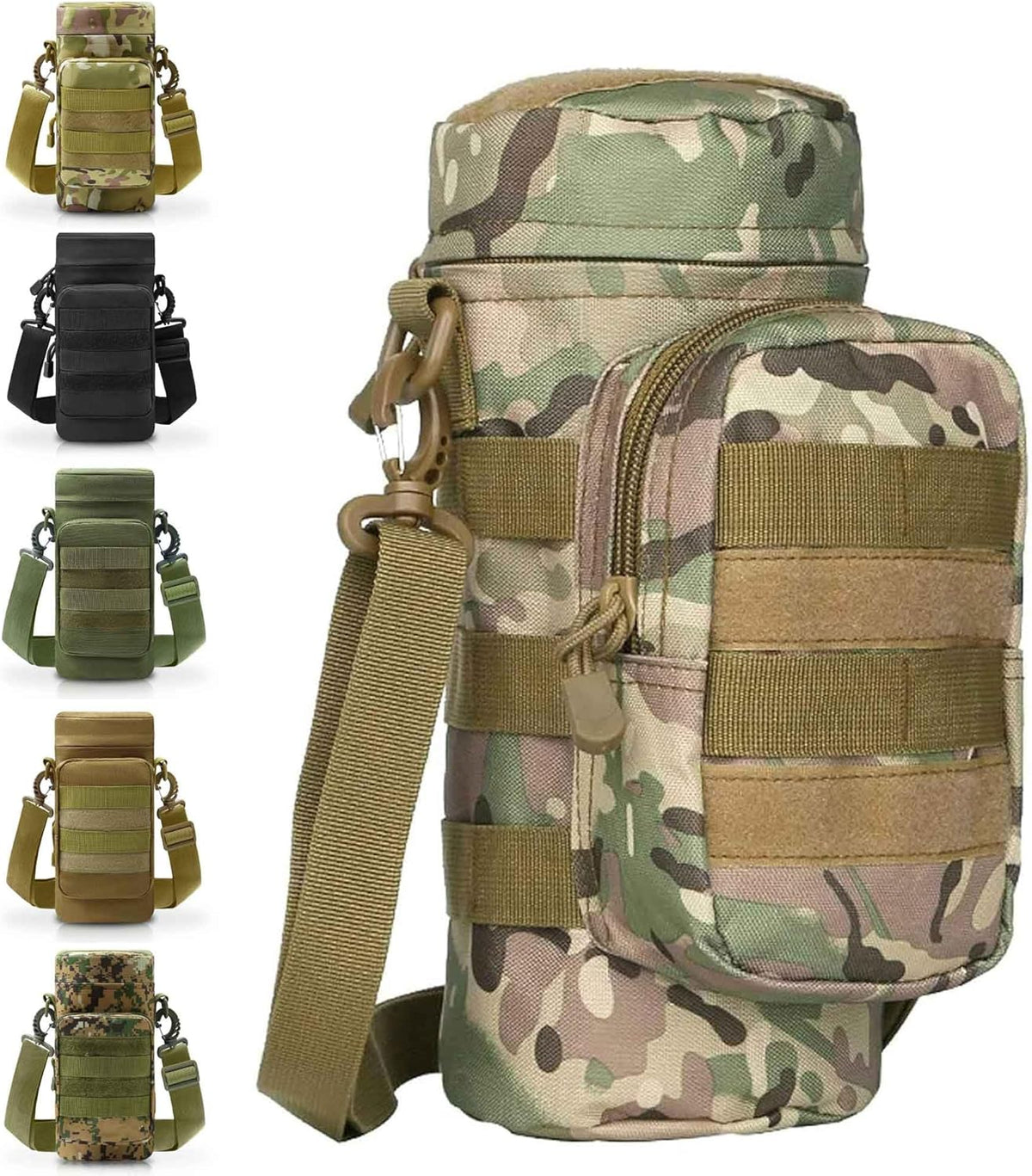 Tactical MOLLE Trinkflaschentasche – isoliert, abnehmbarer Riemen