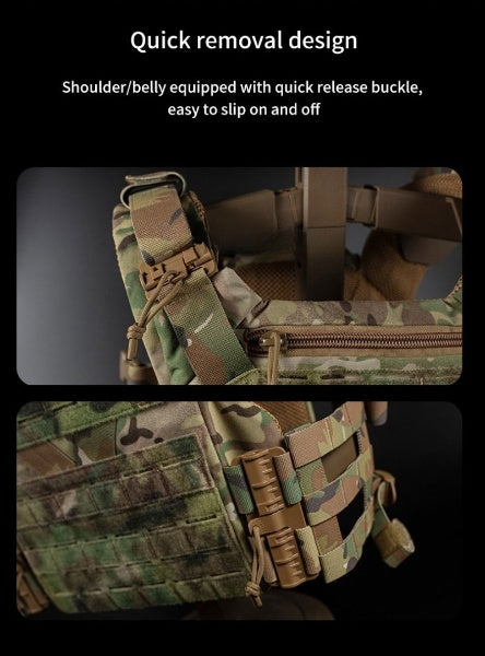 Multifunktions-Tactical-Weste – Combat-Weste mit MOLLE-System