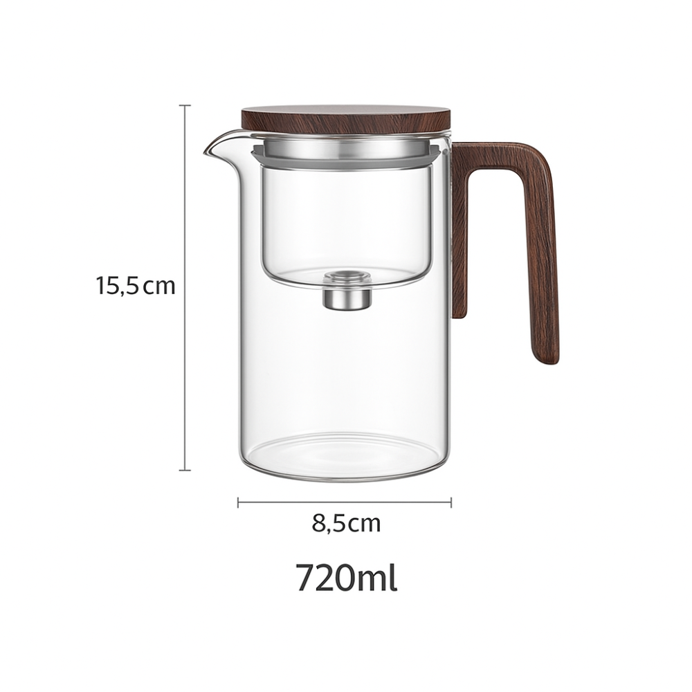 Rebolet | Clarity Pot - Teekanne aus Glas mit integriertem Infusor