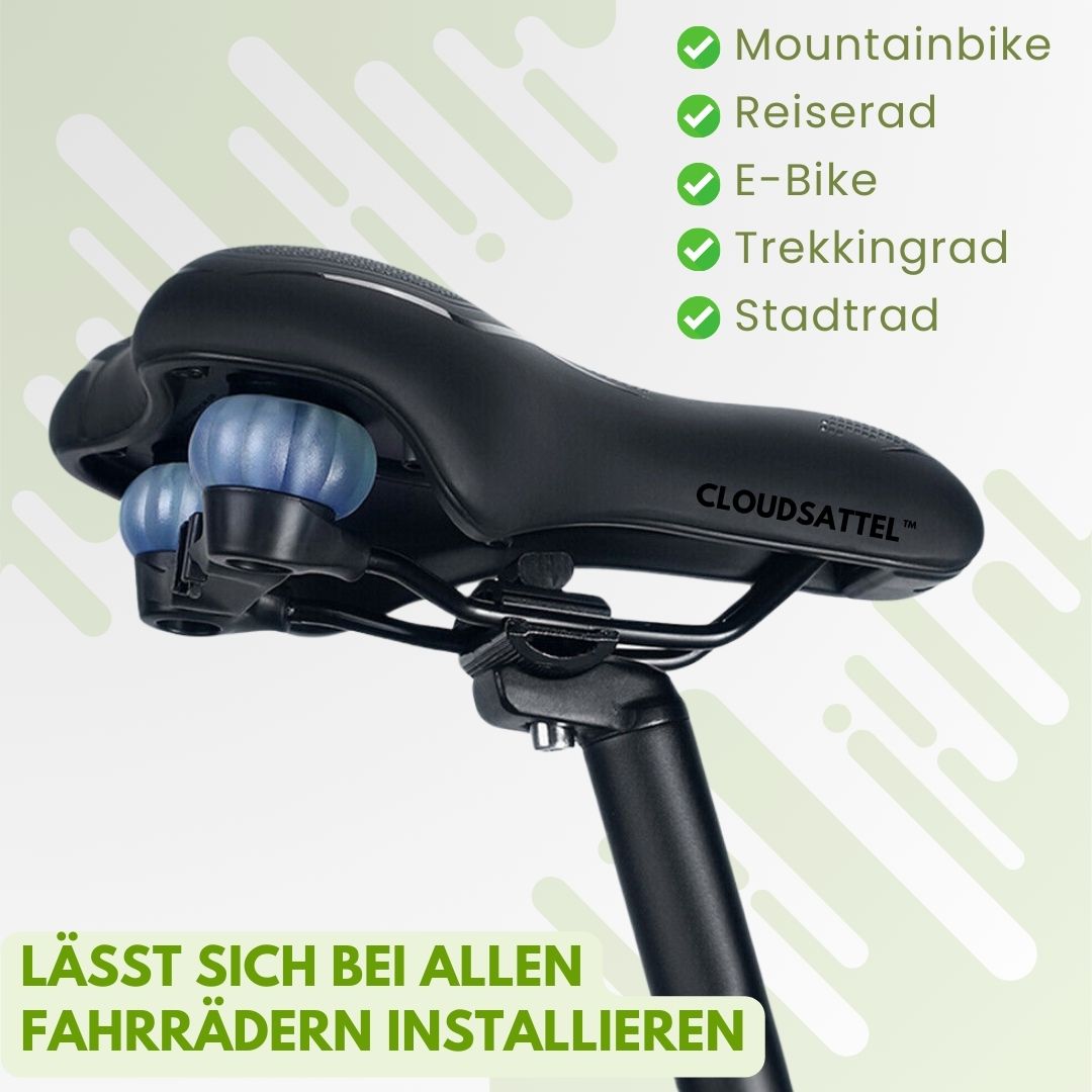 Rebolet | Cloudsattel - orthopädischer schmerzlindernder Radsattel für alle Fahrräder