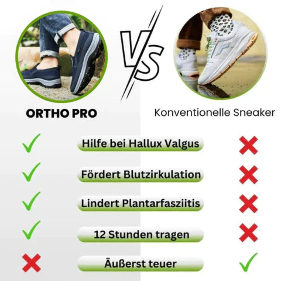 Ortho Pro - ergonomischer schmerzlindernder Komfortschuh - Sonderaktion 1+1 Gratis