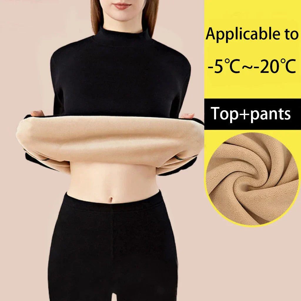 Rebolet | HeatLoom – Damen Thermounterwäsche Set nahtlos & extra dick für Winter