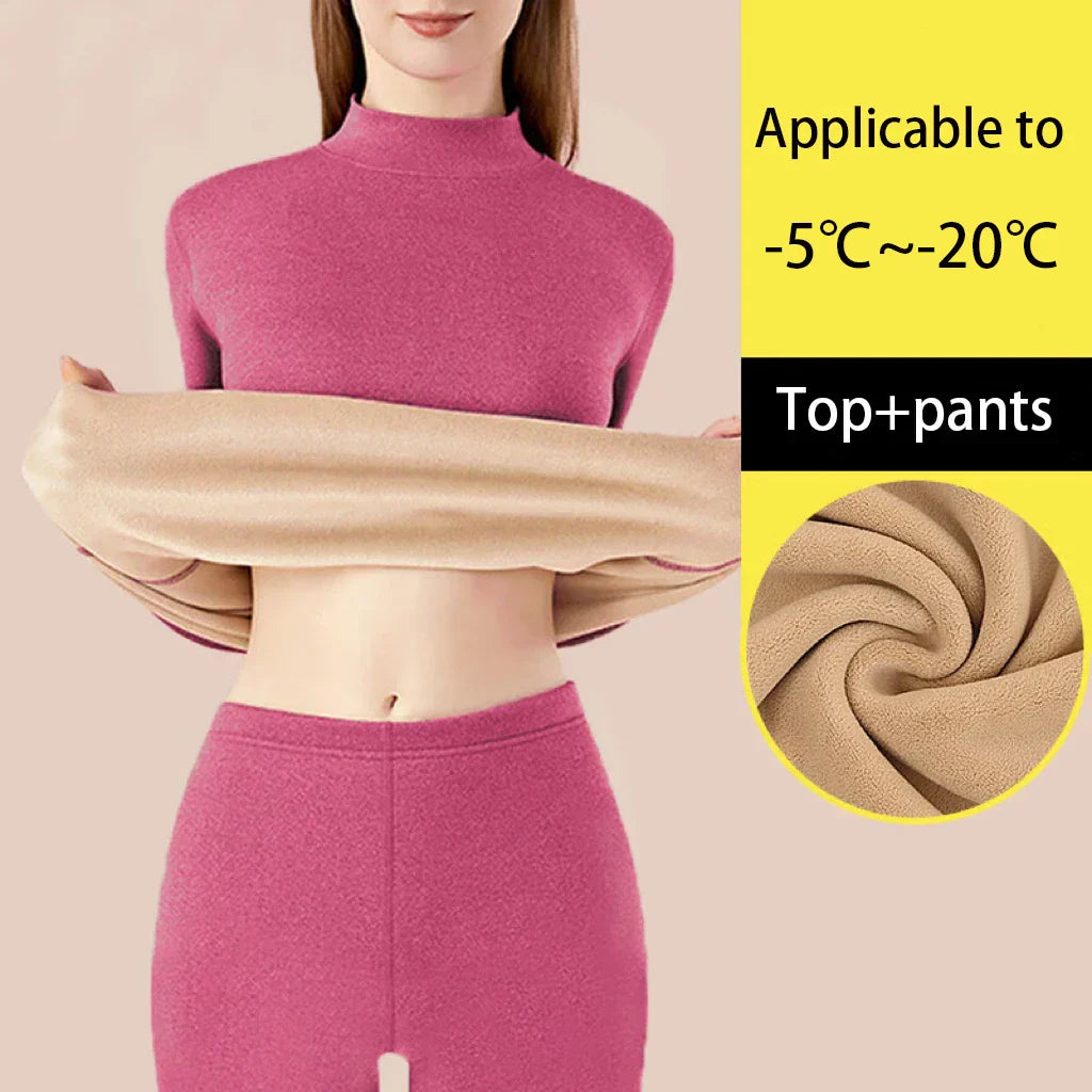 Rebolet | HeatLoom – Damen Thermounterwäsche Set nahtlos & extra dick für Winter