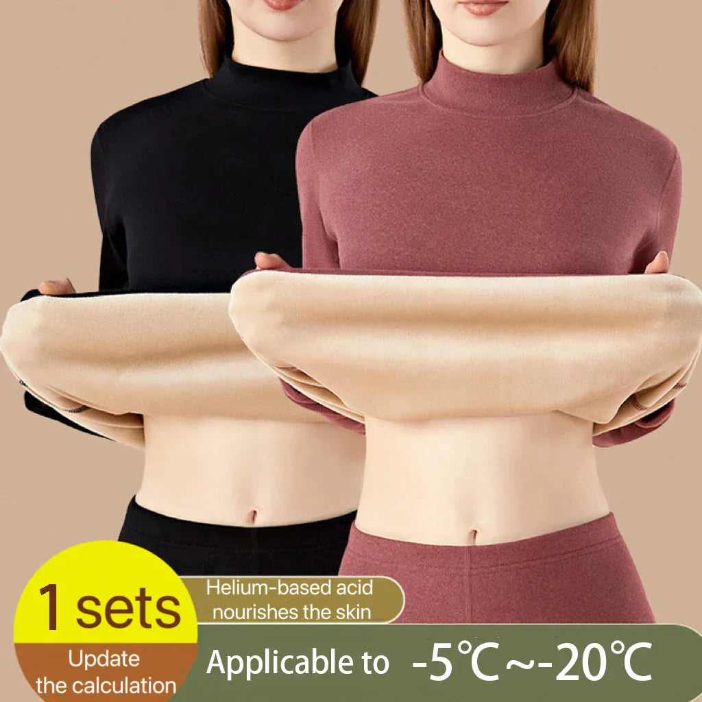 Rebolet | HeatLoom – Damen Thermounterwäsche Set nahtlos & extra dick für Winter