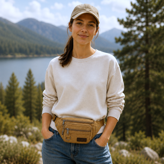 Canvasoro Dicke Canvas-Gürteltasche