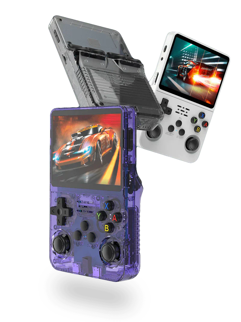 Rebolet | Pixora – Retro Handheld Spielkonsole 64GB, 3,5" IPS – für unterwegs
